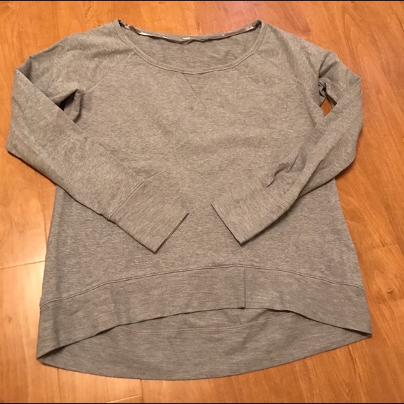 LULULEMON Grey Boatneck Sweatshirt - Picture 2 of 5